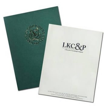 Foil Stamped Folders