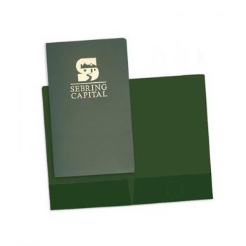 9-1/2" x 14-1/2" Two Pocket Foil Stamped Legal Folders