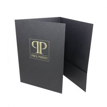Tri-Panel Three Pocket Foil Stamped Folders