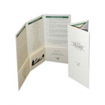 Tri-Panel Center Box Pocket Presentation Folder