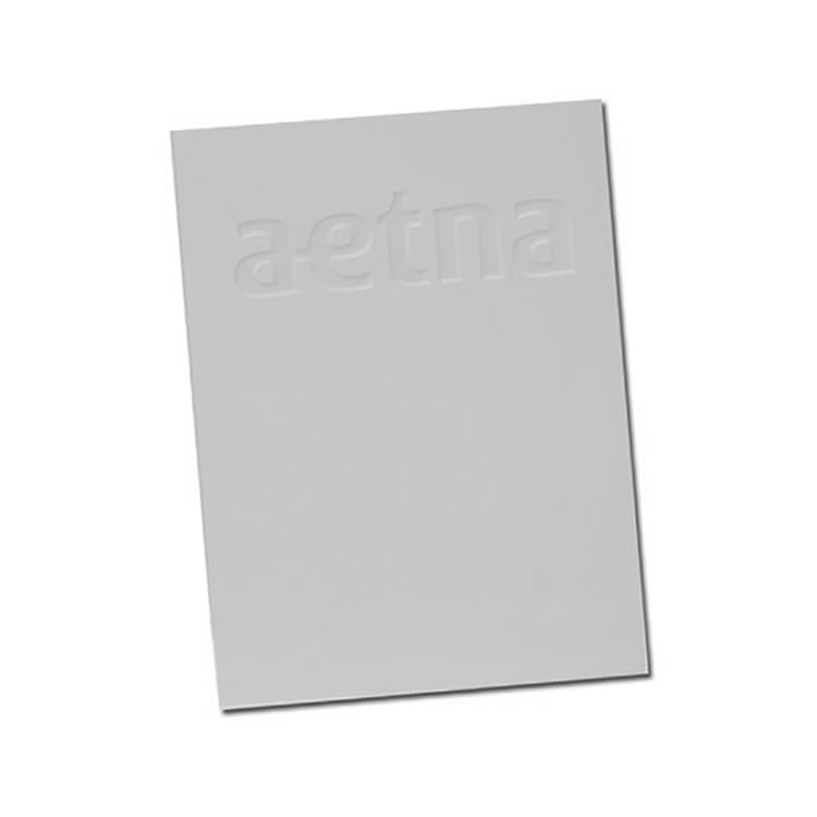 Two Pocket 5-7/8" x 9" Embossed Welcome Folders