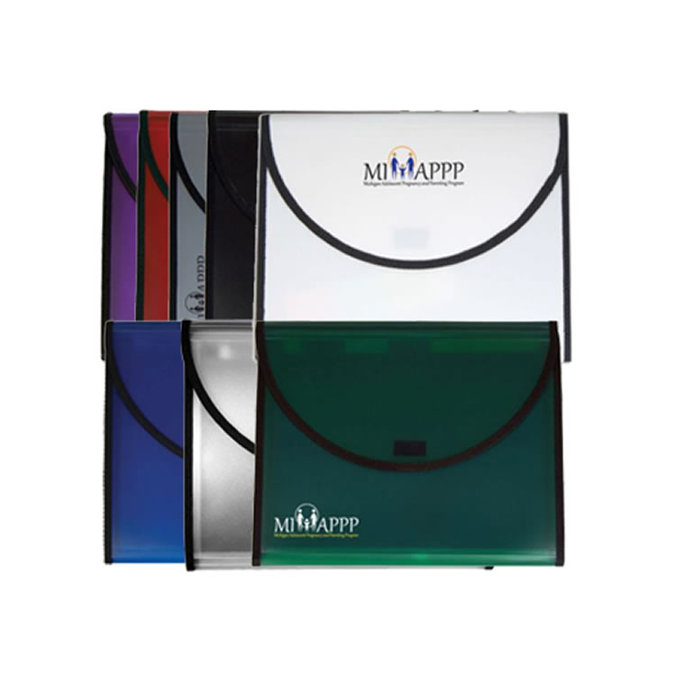 Plastic Conference Pad Holders, 5 Pocket Files