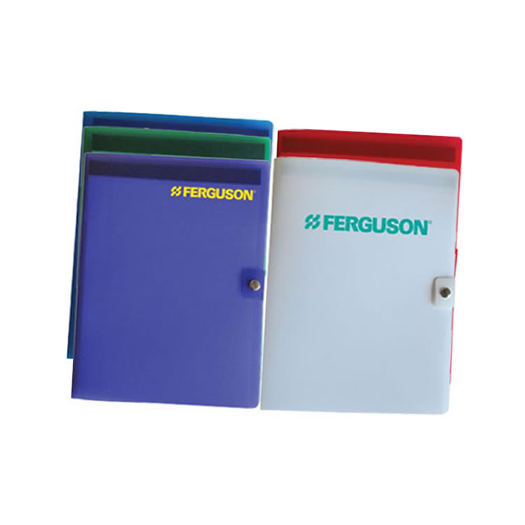 Plastic Junior Pad Folios with Snap Closure, 6"W x 8-1/2"